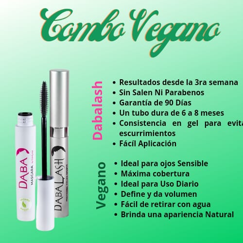 COMBO VEGANO (Dabalash + Daba mascara vegan)