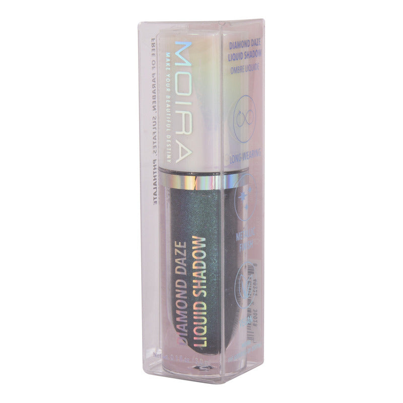 Sombra Líquida Moira Cosmetics Con Glitter Diamond Daze Tono 09 Green Paradise
