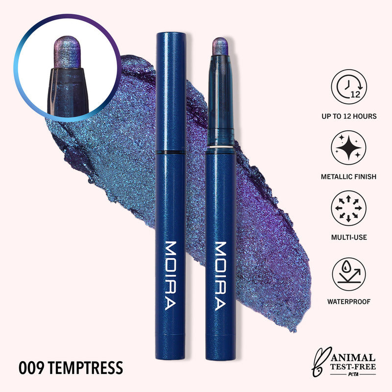 Sombra De Ojos Barra Stellar Moira Impermeable Alta Duracion Color 009 Temptress
