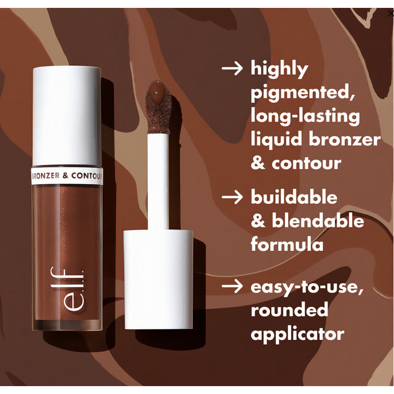 Elf Camo Liquid Bronzer & Contour Bronzer Liquido Tono Del Maquillaje 3 Light