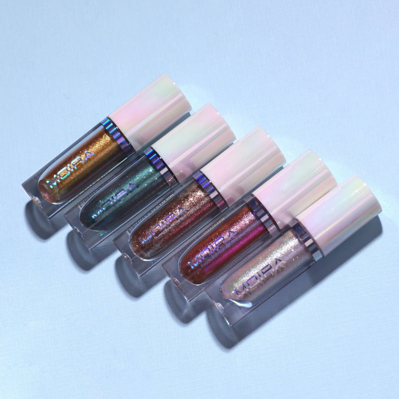Sombra Líquida Moira Cosmetics Con Glitter Diamond Daze Tono 09 Green Paradise