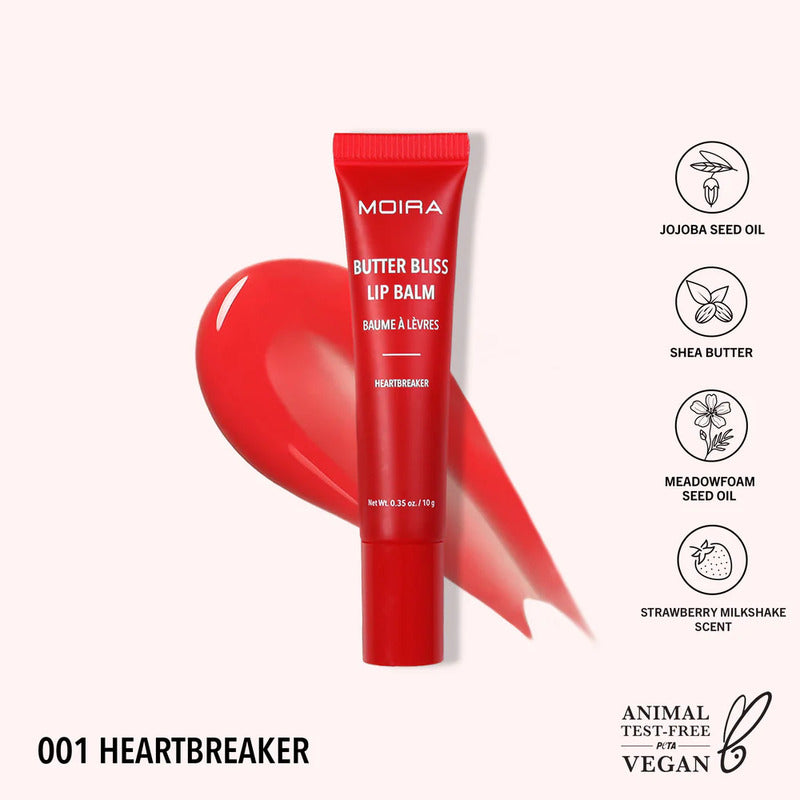 Balsamo Labial Moira Butter Bliss Lip Balm 001 Heartbreaker 10 G