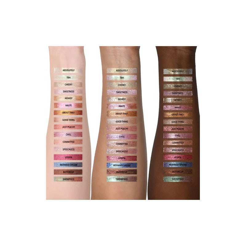 Sombra Líquida Moira Cosmetics Con Glitter Diamond Daze Tono 34 Showpiece
