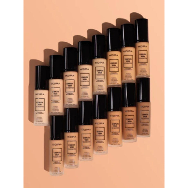 Base De Maquillaje Líquida Moira Complete Wear Foundation 300 Nude Beige - 30ml