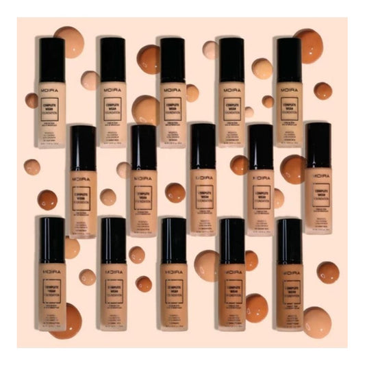 Base De Maquillaje Líquida Moira Complete Wear Foundation 300 Nude Beige - 30ml