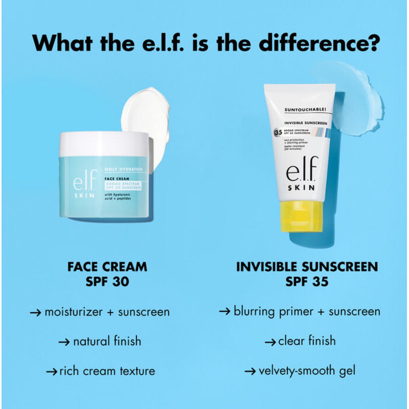 E.l.f. Skin Suntouchable! Spf Invisible 35, Protector Solar