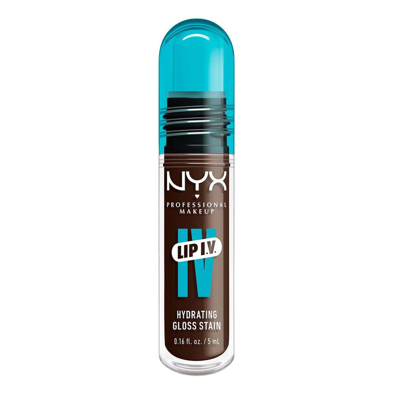Tinta De Labios Hidratante Lip Iv Con Alto Pigmento Infusionado Con Agua De Coco Y Magnesio Fórmula Vegana De Nyx Professional Makeup Espresso Soak