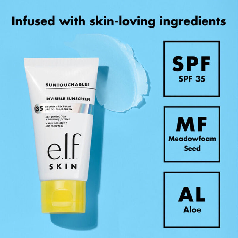 E.l.f. Skin Suntouchable! Spf Invisible 35, Protector Solar