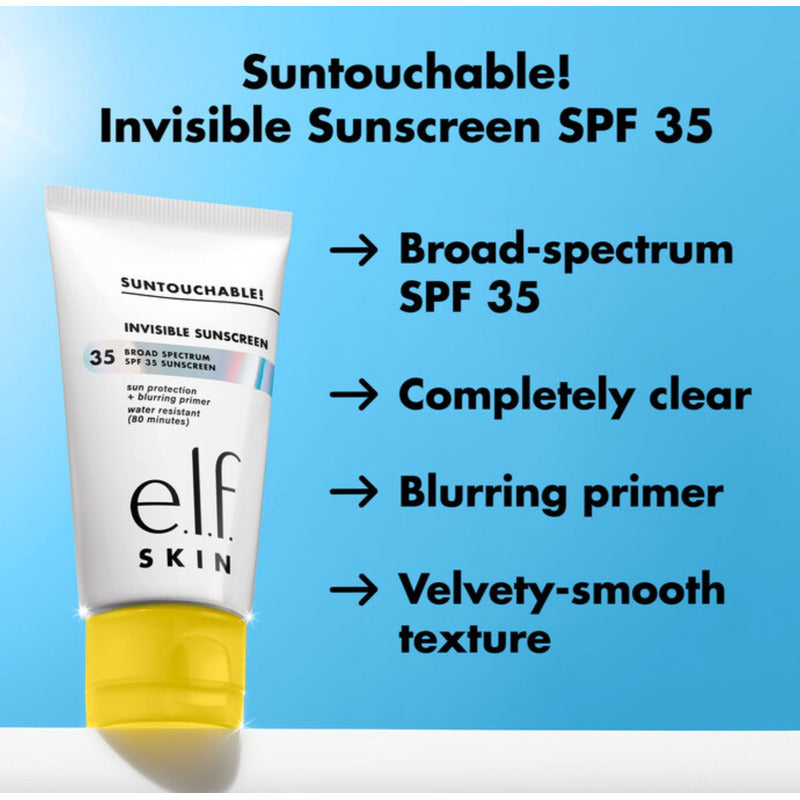E.l.f. Skin Suntouchable! Spf Invisible 35, Protector Solar