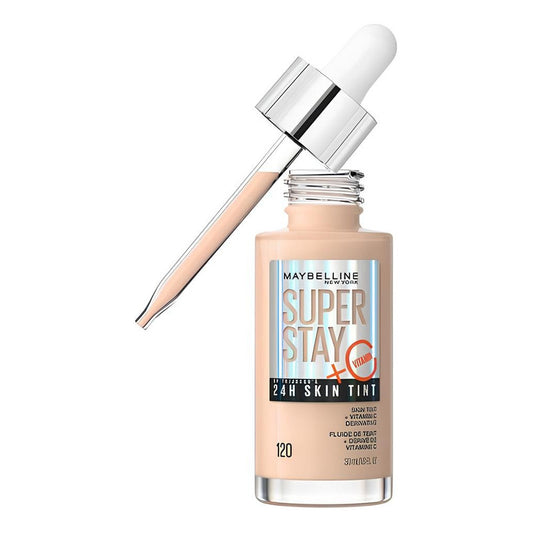 Superstay | Base De Maquillaje + Vitamina C | 24h Skin Tint Tono 120 Light With Neutral Warm